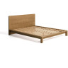 Кровать Arelida из дуба со светло-коричневой отделкой, для матраса 160 x 200 см