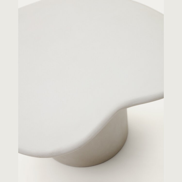 Macarella Журнальный столик из белого цемента 83 x 77 см