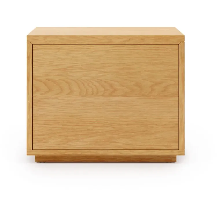 Abilen Прикроватная тумбочка из шпона дуба 53,4 x 44 см
