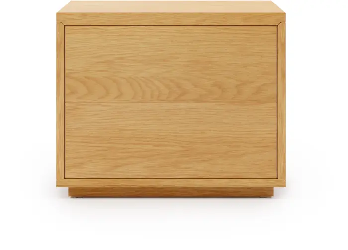 Abilen Прикроватная тумбочка из шпона дуба 53,4 x 44 см