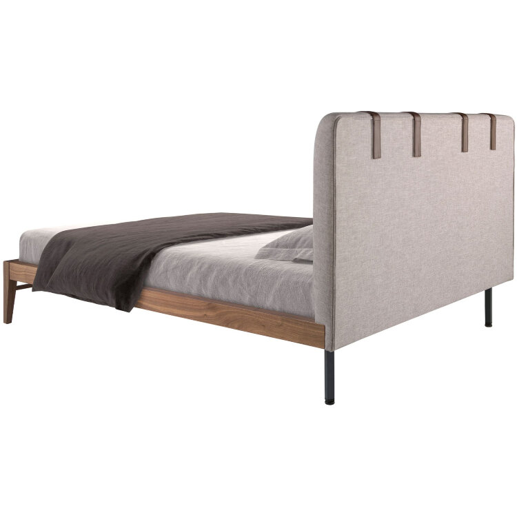 Кровать 7179/CP1709-B-160 серая тканевая тафтинговая 160 х 200