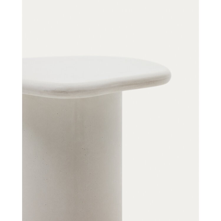 Приставной столик из белого цемента Macarella 48 x 47 см