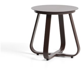 Уличный столик Tamaris из алюминия коричневого цвета Ø48 см