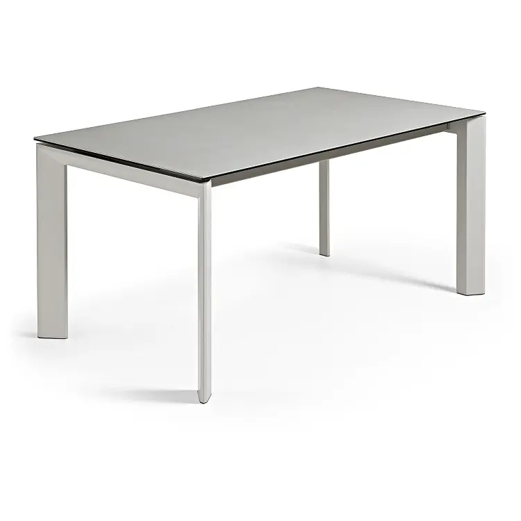 Стол Atta160 (220) x90 серый керамика