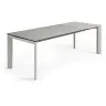 Стол Atta160 (220) x90 серый керамика