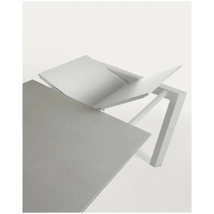 Стол Atta160 (220) x90 серый керамика