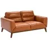 Диван из кожи KF1016-2P /6046 светло-коричневый