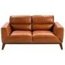 Диван из кожи KF1016-2P /6046 светло-коричневый