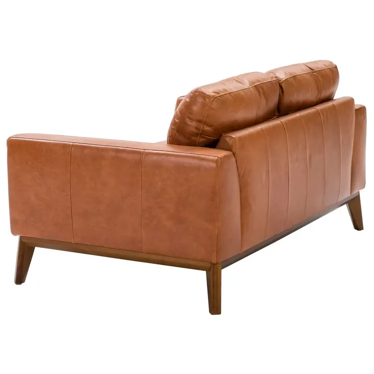 Диван из кожи KF1016-2P /6046 светло-коричневый