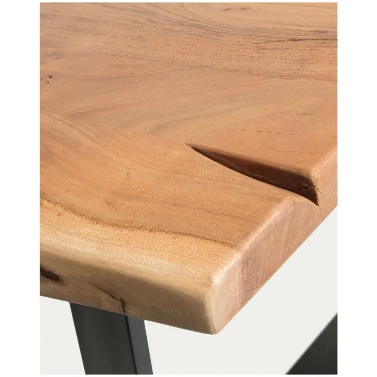 SONO Стол 180X90 черный, натуральная акация