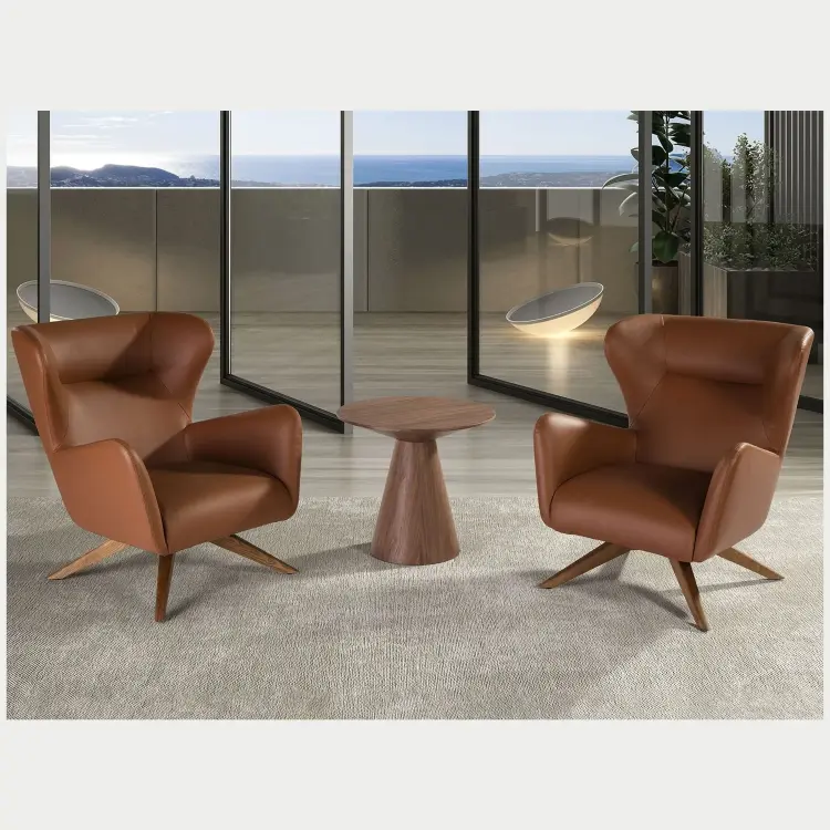 Поворотное кресло из искусственной кожи SF-801E /5038