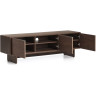 Тумба под телевизор Norlen с 3 дверцами из орехового шпона 150 x 40 см