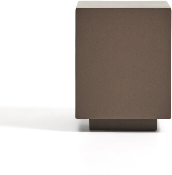 Уличный столик Rustella из коричневого бетона, 35 x 35 см