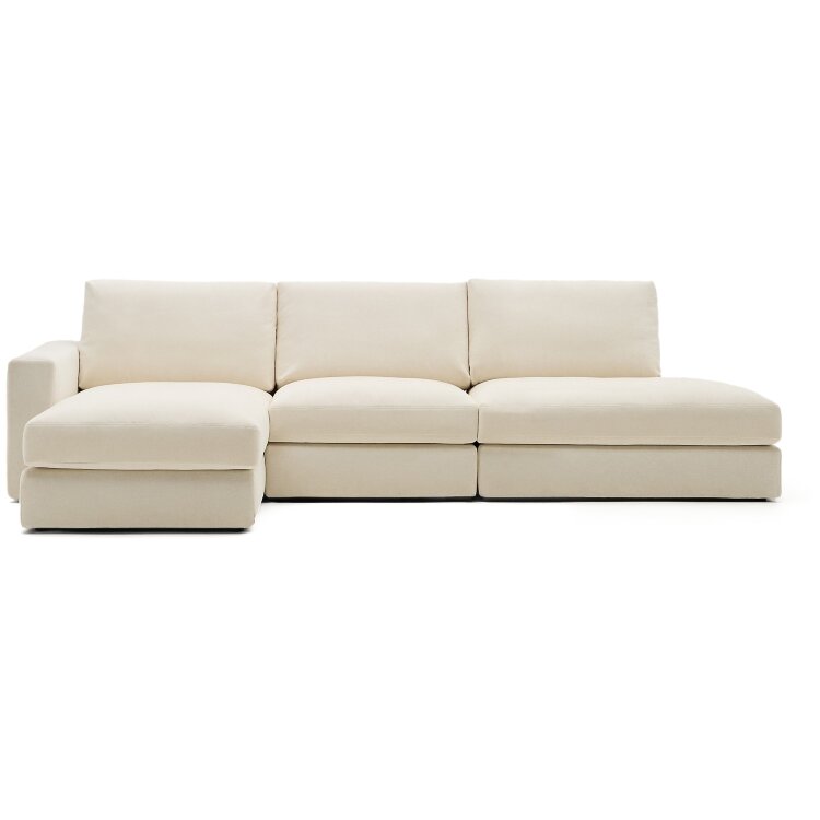 Alea 5-местный модульный диван с левым шезлонгом и съемным чехлом 340 см