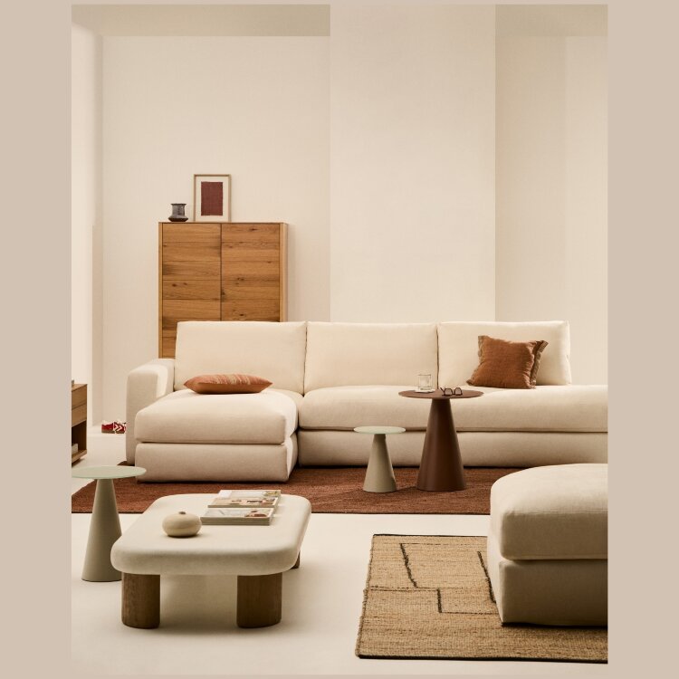 Alea 5-местный модульный диван с левым шезлонгом и съемным чехлом 340 см