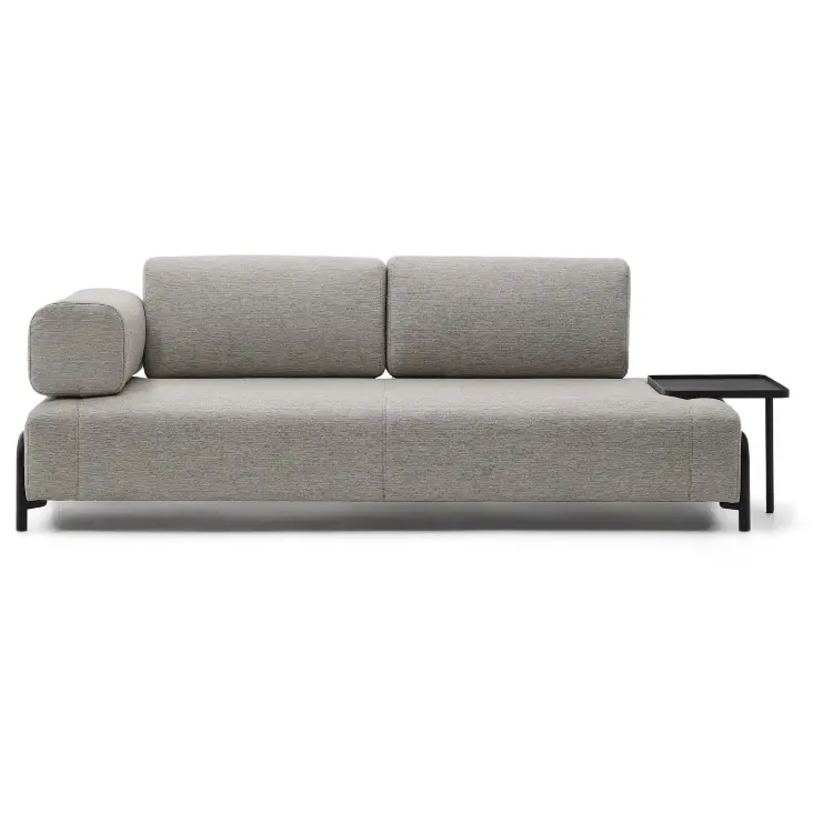 Диван 3 местный Compo с подносом бежевый