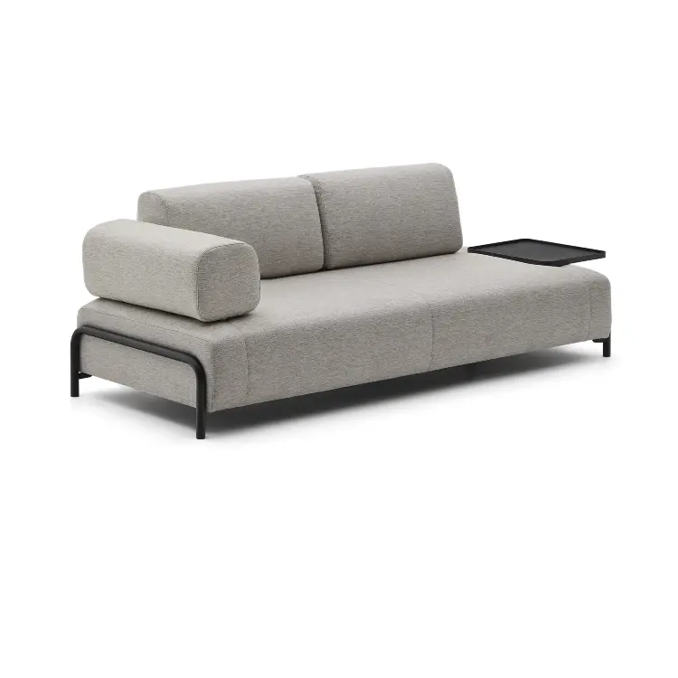 Диван 3 местный Compo с подносом бежевый