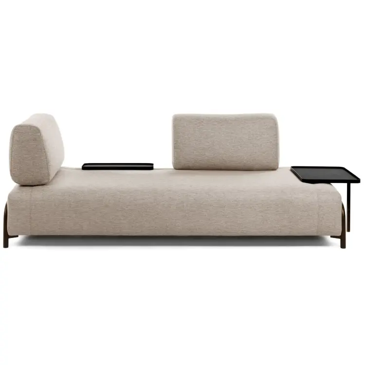 Диван 3 местный Compo с подносом бежевый