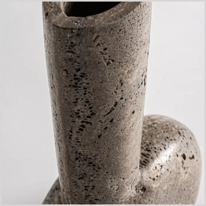 Ваза Ander высота 25 см из травертина