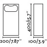 GLINT 400 Уличный маяк цементно-серый LED 6W 3000K