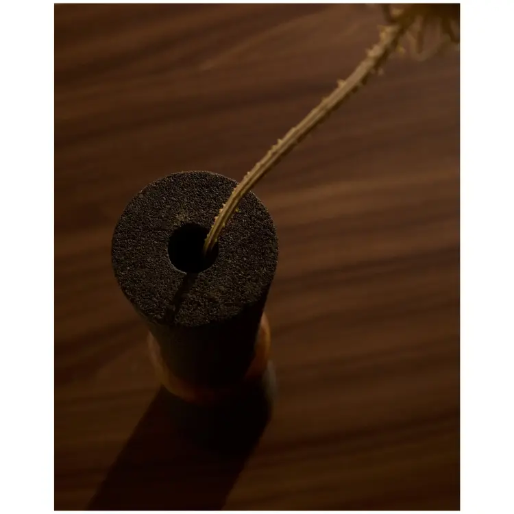 Naro Ваза из камня с 2 кольцами 30 см