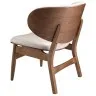 Кресло 5141 из ореха и экокожи песочного цвета