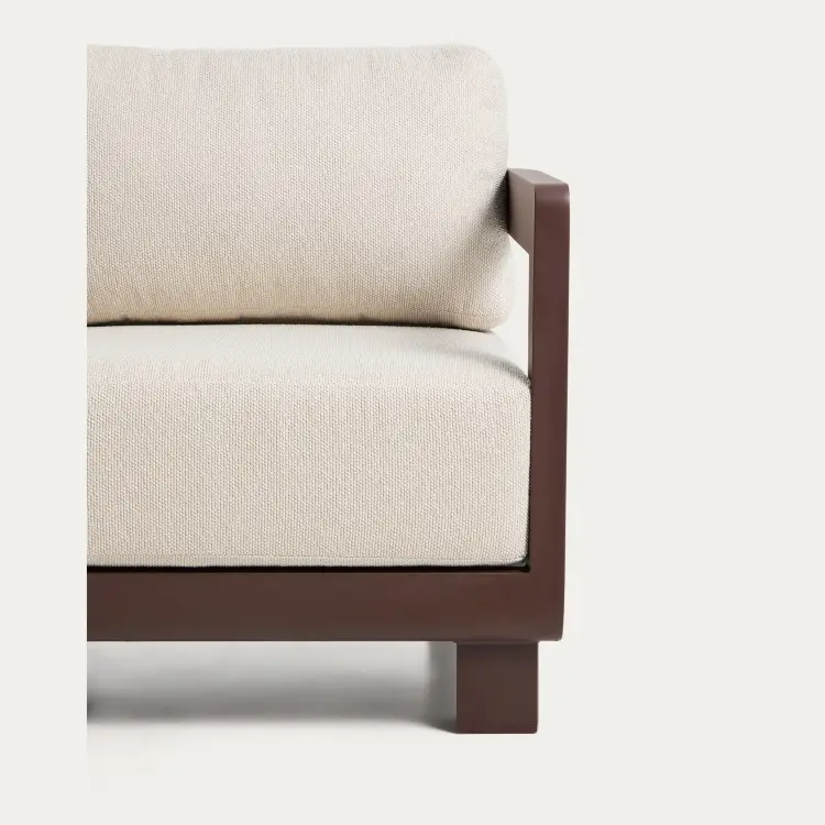 Уличное кресло Nerano из коричневого алюминия