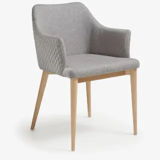 Стул Danai серый тканевый