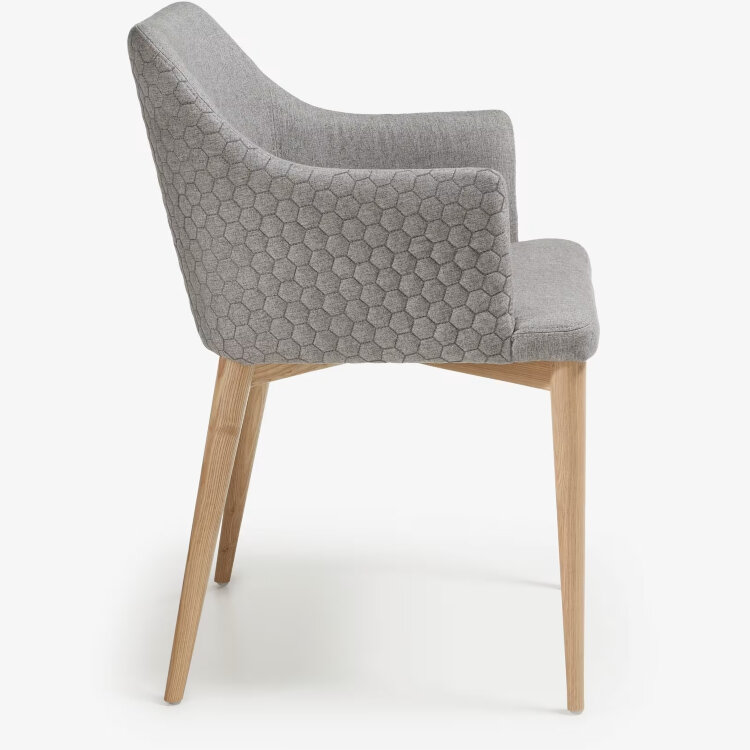 Стул Danai серый тканевый