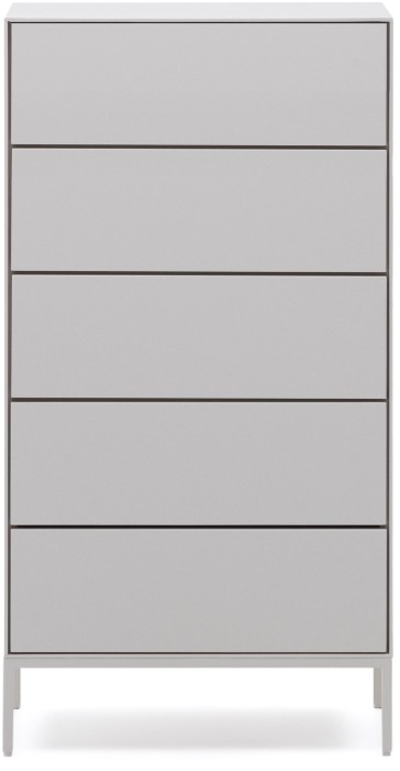 Vedrana Комод с 5 ящиками белый лак 60 x 114 см