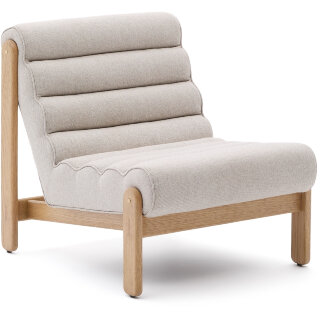 Кресло Magira из дуба с натуральной отделкой, бежевое