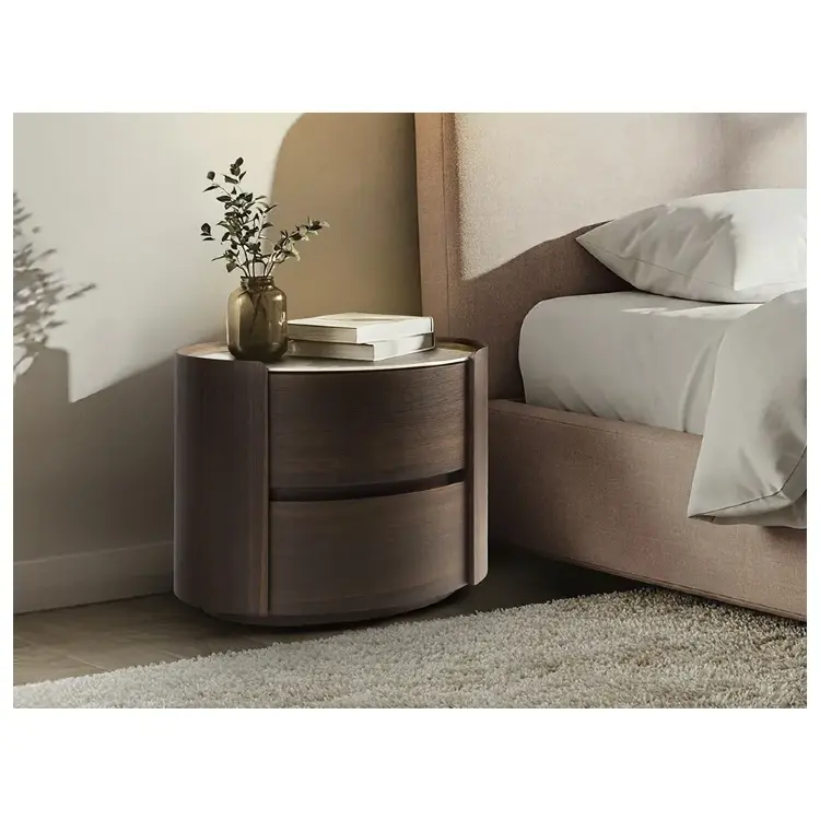 Enoc Прикроватная тумбочка темный дуб