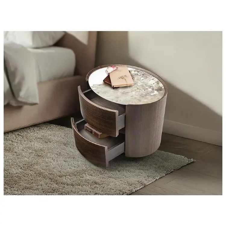 Enoc Прикроватная тумбочка темный дуб