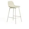 Полубарный стул Altea из пластика и стали бежевого цвета, 65 см