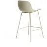 Полубарный стул Altea из пластика и стали бежевого цвета, 65 см