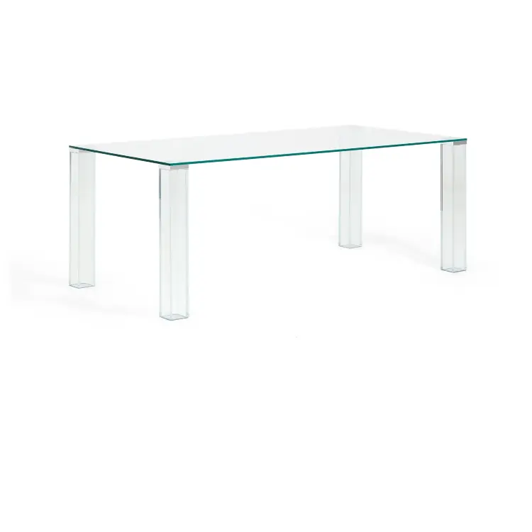 Стол Adularia из прозрачного закаленного стекла 200 x 100 см