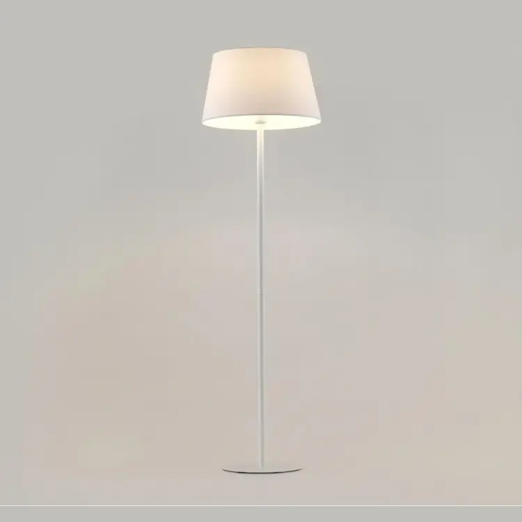 Торшер Tex белый металл + абажур 151011/45