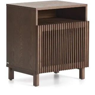 Прикроватная тумбочка Beyla из ясеня с отделкой под орех