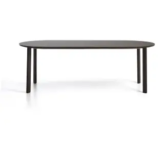 Уличный стол Erice из алюминия и закаленного стекла коричневого цвета, 230 x 100 см