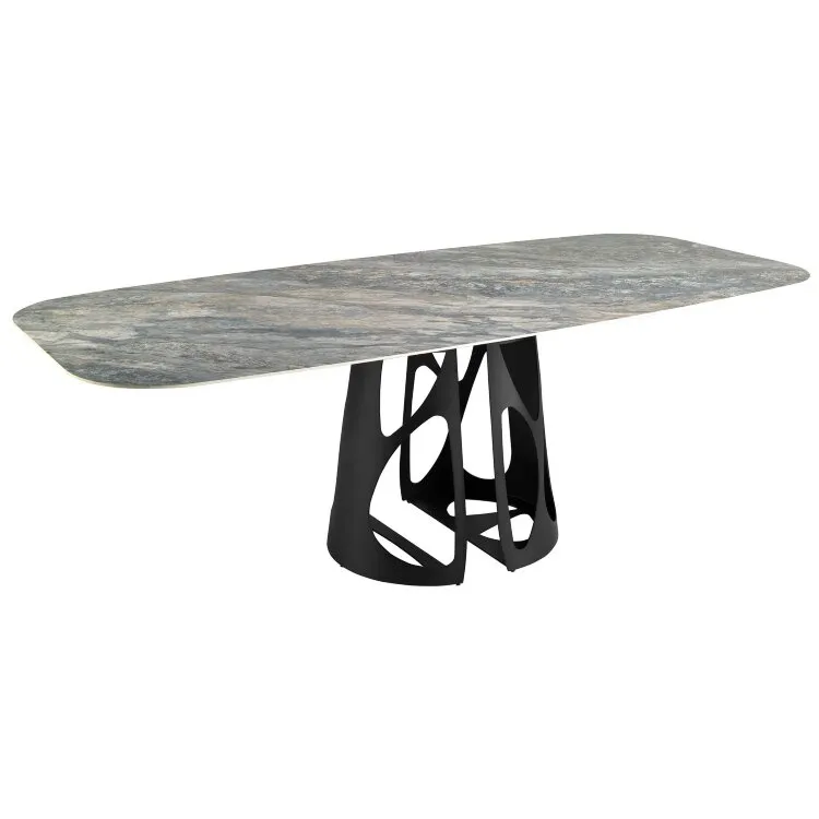 Овальный обеденный стол 1136/DT959 из мраморной керамики