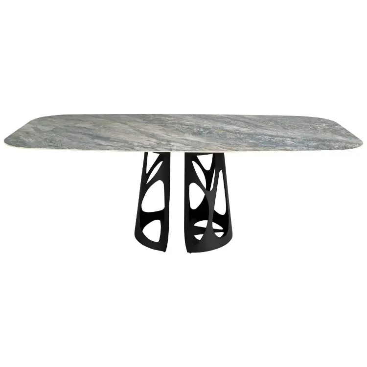 Овальный обеденный стол 1136/DT959 из мраморной керамики