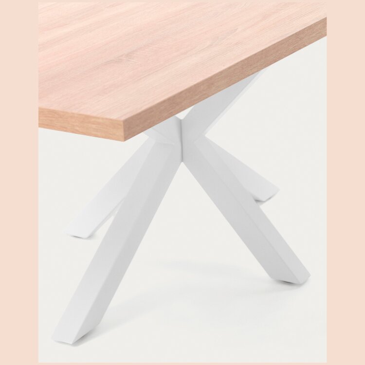 Стол Arya 160x100 белый натуральный