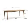 Maset Стол уличный из массива эвкалипта 220 x 100 см