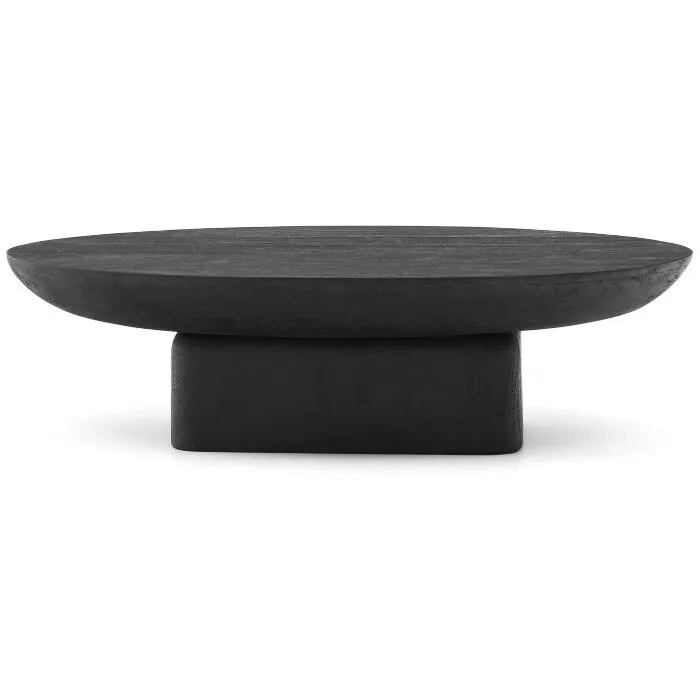 Ovak Журнальный столик из акации с чёрной отделкой 140 x 70 см