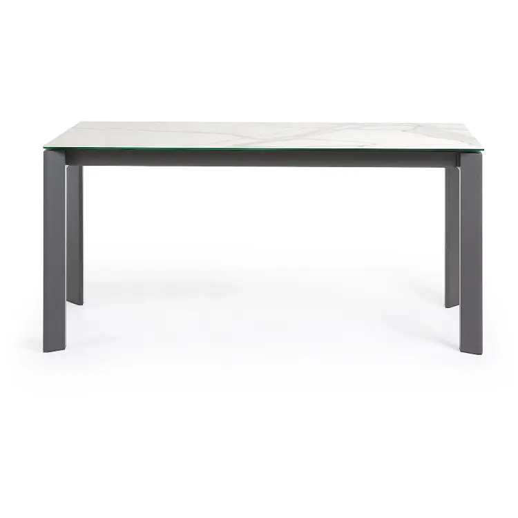 Стол Atta 160 (220) x90 антрацит, керамика