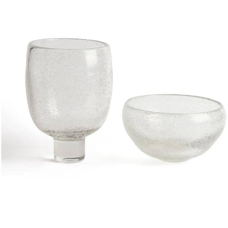 Ваза Sirau из прозрачного стекла, диаметр 24 см