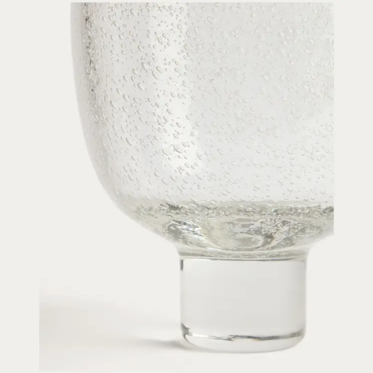 Ваза Sirau из прозрачного стекла, диаметр 24 см