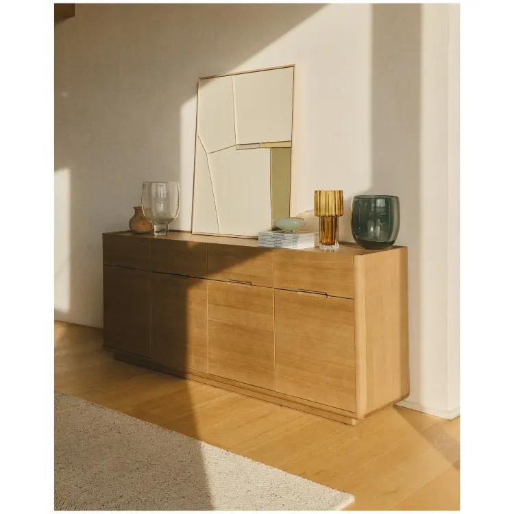 Ваза Sirau из прозрачного стекла, диаметр 24 см