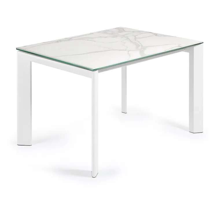 Стол Atta с белыми ножками 120(180)x80 см