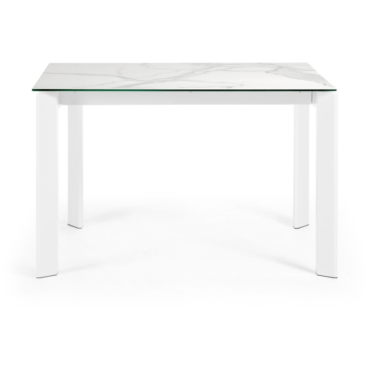 Стол Atta с белыми ножками 120(180)x80 см